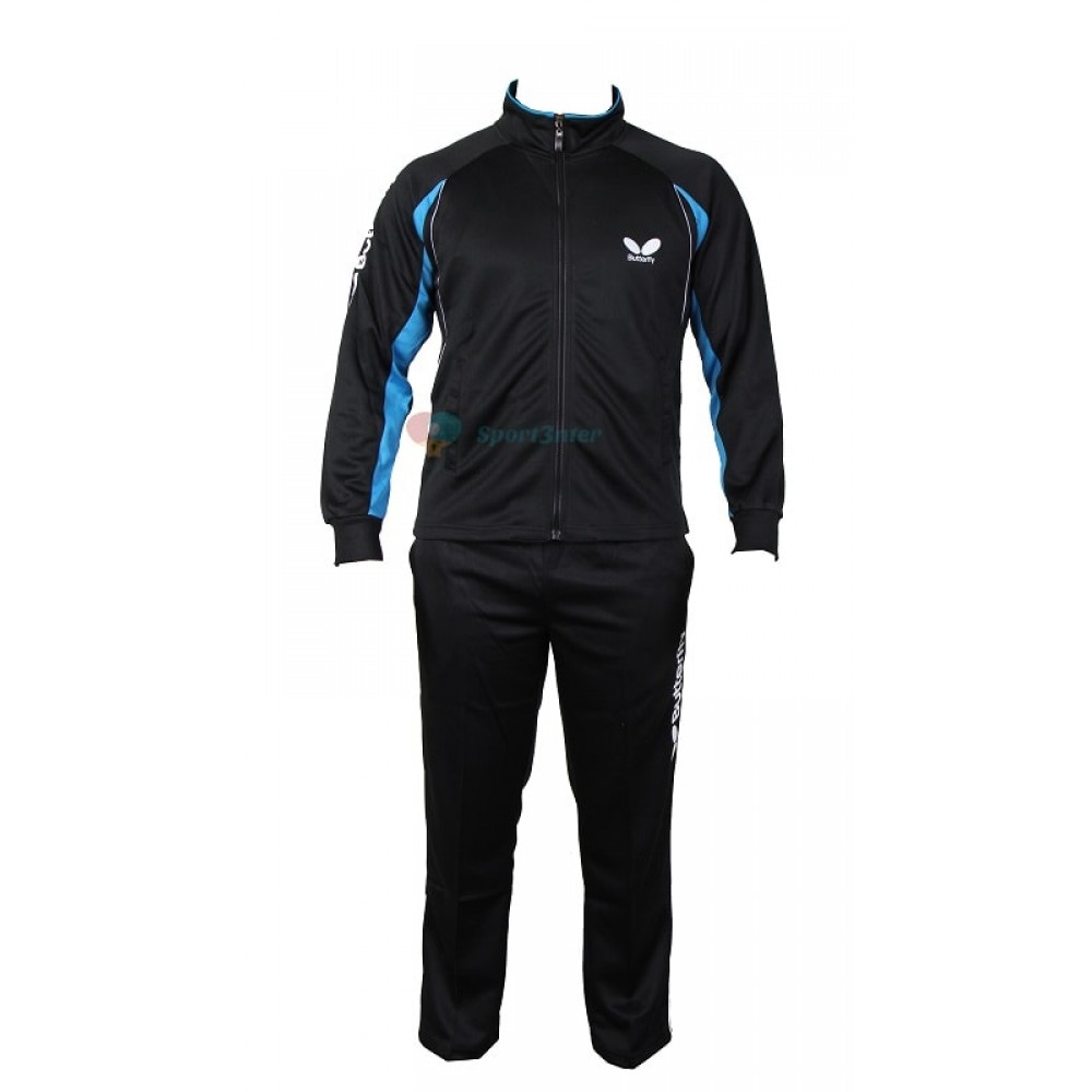 ست گرمکن و شلوار مردانه باترفلای رنگ مشکی